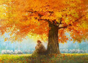 In His Arms Large Wall Art